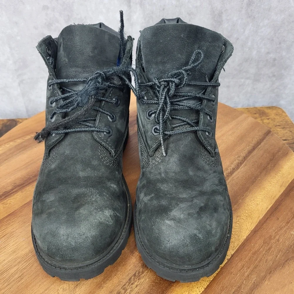 Timberland‎ Boots Youth 3 M Primaloft 200 Gram Black Nubuck Leather Waterproof